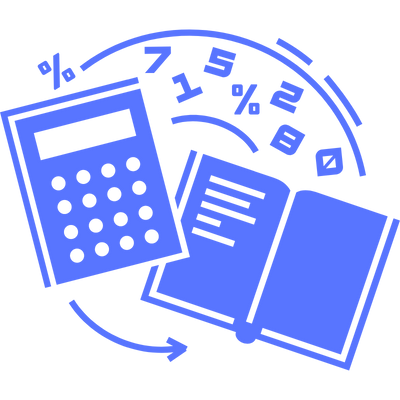 calculadora y cuaderno contable representando el objetivo principal de la ley antifraude, eliminar el uso de software médicos de doble contabilidad