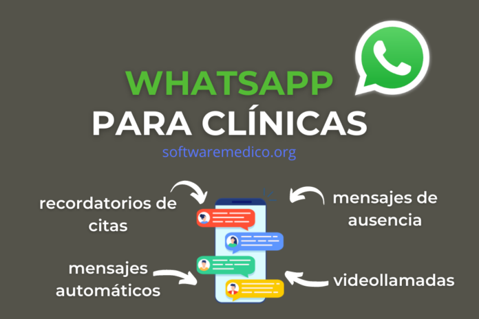 infografía sobre el uso de whatsapp paraa clínicas